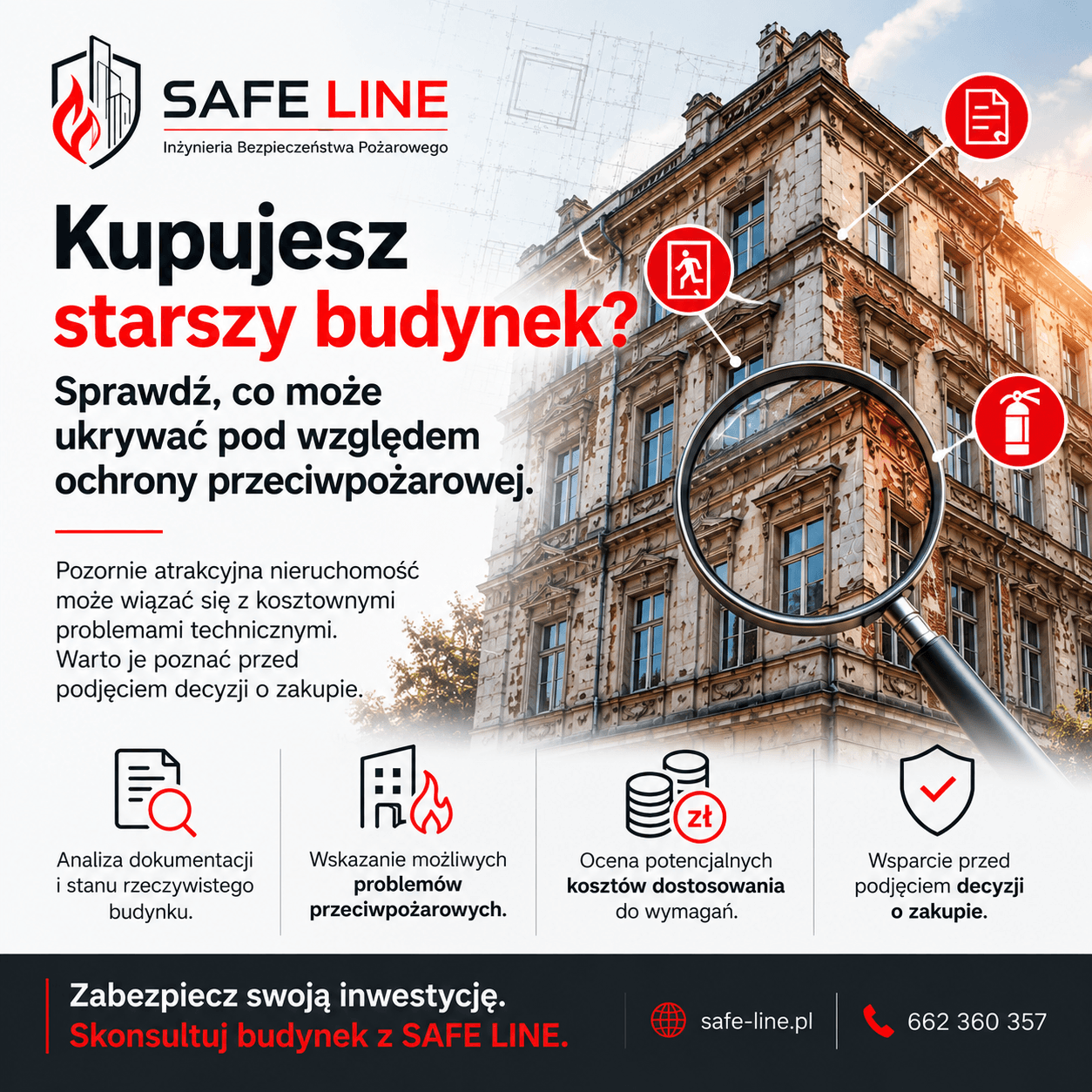 Audyt ppoż. przed zakupem budynku - SAFE LINE